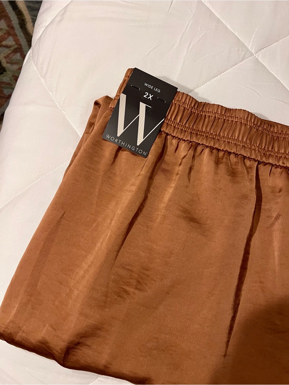 Women’s Worthington Wide Leg Pants in Rust